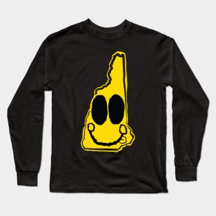 New Hampshire Happy Face with tongue sticking out Long Sleeve T-Shirt